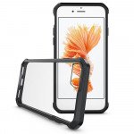 Wholesale iPhone 7 Air Hybrid Clear Case (Black)